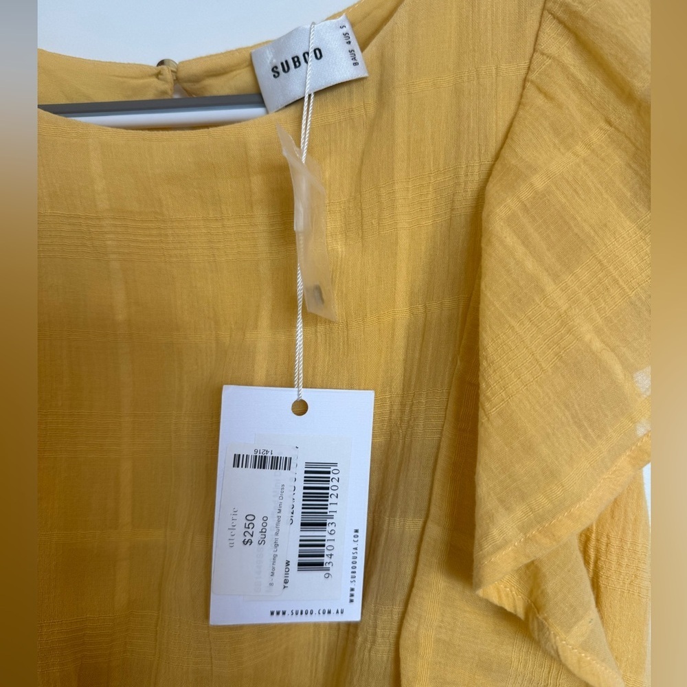 NWT Suboo Morning Light Ruffled Mini Dress Small - Picture 5 of 6